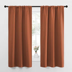 NICETOWN Blackout Curtains and Drapes - Thermal Insulated Solid Rod Pocket Blackout Draperies/Panels (Burnt Orange, 1 Pair, 34 by 63 inches)