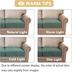 H.VERSAILTEX High Stretch Couch Cushion Covers,Chair Sofa Seat Slipcovers Couch Cushion Cover Stretch Furniture Protector for Kids, Pets(2 Packs Cushion Loveseat Covers, Sage)