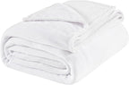 BEDELITE Fleece Blanket King Size Blankets for Bed, Luxury Plush Cozy Fuzzy Blanket 108x90 inches, Super Soft Warm Lightweight Throw Blanket All Seasons Suitable, White
