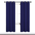 NICETOWN Blackout Draperies Curtains, All Season Thermal Insulated Solid Grommet Top Blackout Curtains/Drapes for Kid's Room (Royal Blue, 1 Pair, 34 x 72 inches)