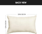 AVOIN colorlife Home Sweet Home Spring Summer Flowers Yellow Throw Pillow Covers, 12 x 20 Inch Cushion Case for Sofa Couch Set of 4