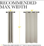 NICETOWN Kitchen Curtains for Decoration, Thermal Insulated Grommet Room Darkening Draperies/Panels for Laundry (Natural, 2 Panels, W42 x L50 inches)