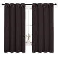 NICETOWN Blackout Curtain Panels for Bedroom Window, Triple Weave Microfiber Energy Saving Thermal Insulated Blackout Draperies and Drapes(2 PCs, 55 inches by 68 inches Each Panel, Toffee Brown)