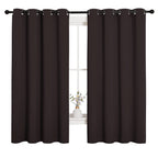 NICETOWN Blackout Curtain Panels for Bedroom Window, Triple Weave Microfiber Energy Saving Thermal Insulated Blackout Draperies and Drapes(2 PCs, 55 inches by 68 inches Each Panel, Toffee Brown)