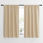 NICETOWN Blackout Room Darkening Curtains - Home Decoration Light & Noise Reducing Thermal Insulated Window Draperies with Rod Pocket Top (Biscotti Beige, Set of 2, 42 inches Wide x 54 inches Long)