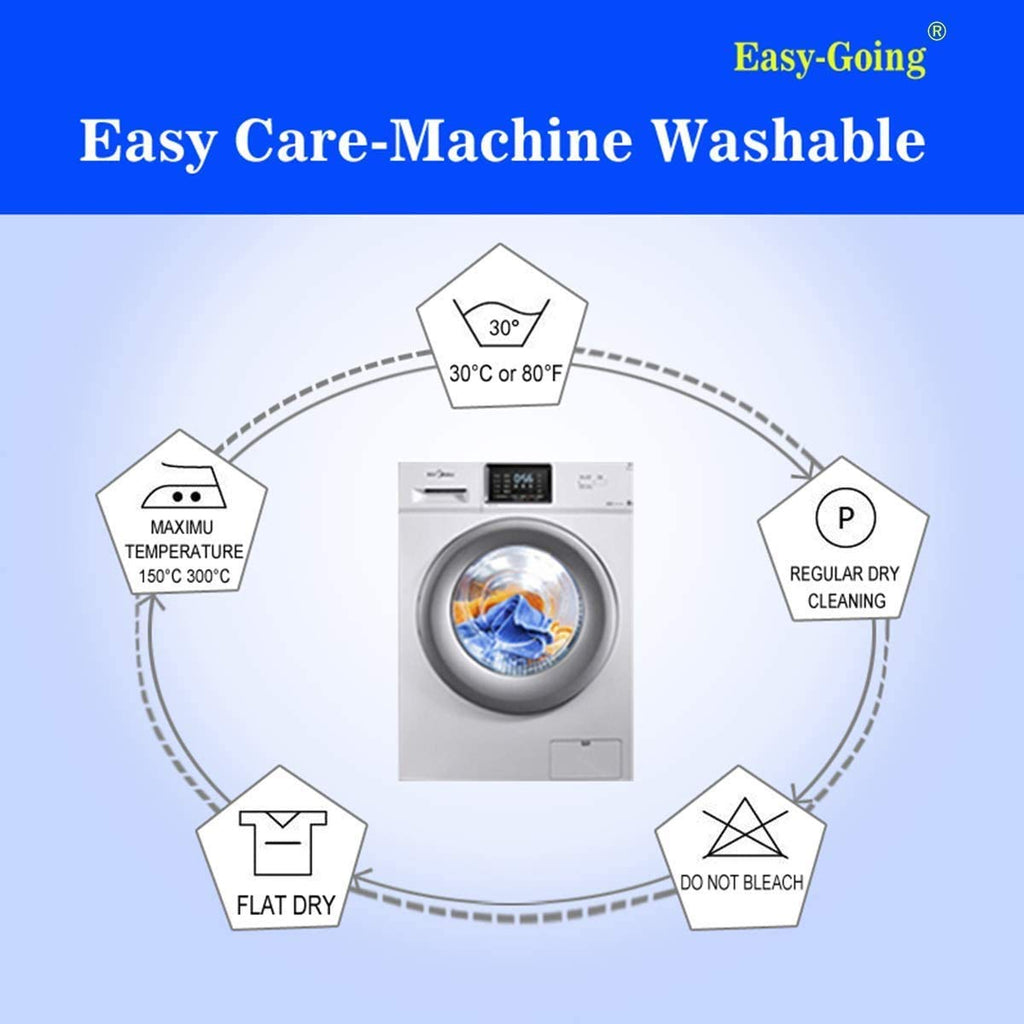 Easy-Going Reversible Couch Cover, 4 Seater Sofa, XX-Large Sofa, Cyan/Ivory
