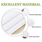 NICETOWN 50% Light Blocking Curtain Panels for Bedroom, Home Decoration Easy-Care Solid Grommet Draperies/Drapes, Window Covering for Kitchen (2 Panels, 34 by 84, White)