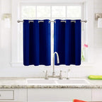 ChrisDowa Small Blackout Curtains for Kitchen and Bedroom 36 Inches Long