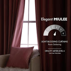 MIULEE Velvet Curtains 84 inches 2 Panels - Luxury Blackout Curtains for Girls Bedroom Nursery Living Room Thermal Insulated Super Soft Window Drapes Rod Pocket & Back Tab, Blush Pink, W52 x L84 inch
