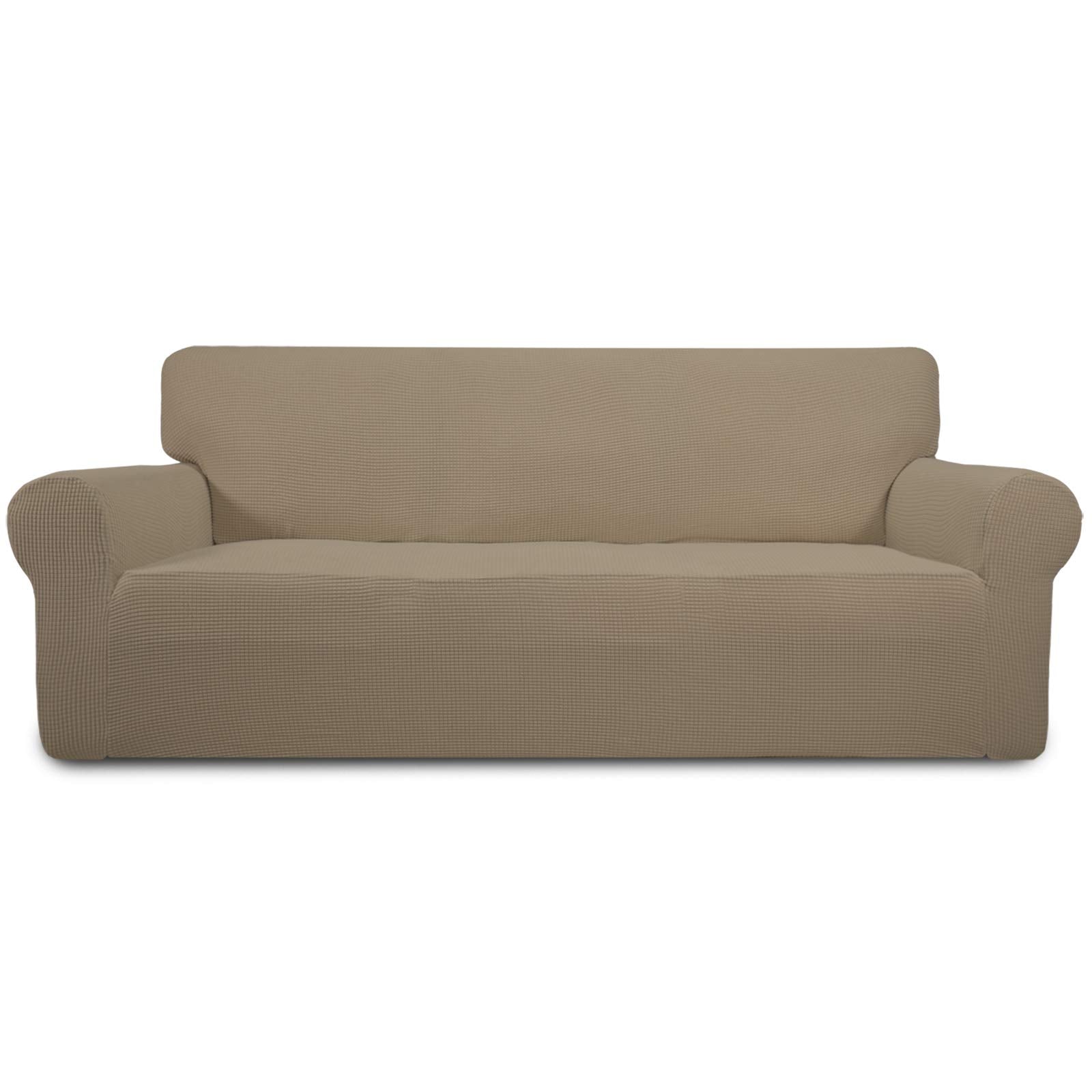 Easy-Going Stretch Couch Covers for Sofa Washable Large Natural