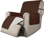 Easy-Going Recliner Sofa Slipcover Reversible Sofa Cover Water Resistant Couch Cover Furniture Protector with Elastic Straps for Pets Kids Children Dog Cat (Recliner, Coffee/Ivory)