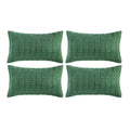 Fancy Homi 4 Packs Decorative Throw Pillow Covers for Living Room Couch Bed, Modern Farmhouse Boho Home Décor Accent Cushion Case, 24" x 16", Green Series