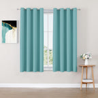 ChrisDowa Blackout Curtains for Bedroom and Living Room 63 Inches Long