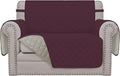 Easy-Going Reversible Couch Cover, Oversized Chair, Wine/Beige