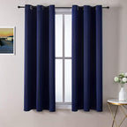 ChrisDowa Blackout Curtains for Bedroom and Living Room 40 Inches Long