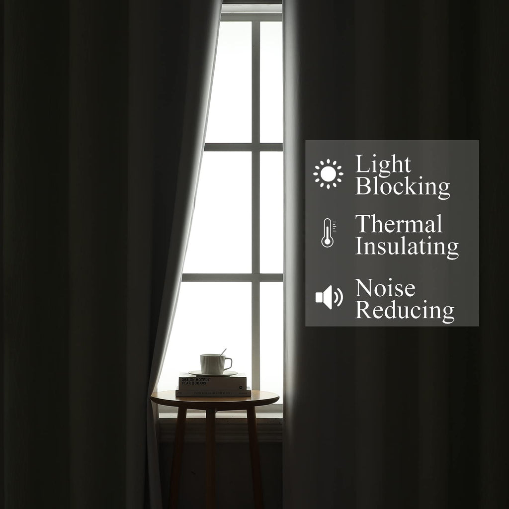 Sage Green and Greyish White Ombre Blackout Curtains for Bedroom 90 Inch