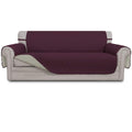 Easy-Going Reversible Couch Cover, 3 Cushion Sofa, Large, Wine/Beige