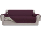 Easy-Going Reversible Couch Cover, 3 Cushion Sofa, Large, Wine/Beige