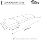 Easy-Going Stretch Individual Chair Couch Cushion Cover Sofa Cushion Furniture Protector Sofa slipcover Soft Flexibility with Elastic Bottom (3-Piece Sofa Cushion Cover, Light Gray)