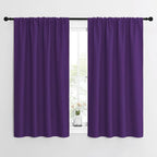 NICETOWN Kitchen Curtains, Short Blackout Curtains & Drapes, Home Decoration Window Treatment Cafe Curtain Panels with Rod Pocket (Royal Purple, 42-inch Wide x 54-inch Long, 2 Panels)