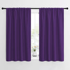 NICETOWN Kitchen Curtains, Short Blackout Curtains & Drapes, Home Decoration Window Treatment Cafe Curtain Panels with Rod Pocket (Royal Purple, 42-inch Wide x 54-inch Long, 2 Panels)