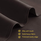 NICETOWN Living Room Blackout Draperies Curtains, Energy Smart Thermal Insulated Solid Grommet Blackout Curtains/Drapes Window Panels (2 Panels, 42-Inch x 54-Inch, Toffee Brown)