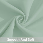 Yakamok Light Sage Green Blackout Curtains-Room Darkening Green Thermal Insulated Grommet Set of 2 Drapes for Bedroom Living Room, 52W x 72L, Light Sage,2 Panels