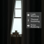 Navy Blue and Greyish White Blackout Curtains for Kitchen 36 Inch Length