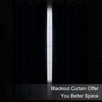 LEMOMO Blackout Curtains 66 x 95 inch/Navy Blue Curtains Set of 2 Panels/Thermal Insulated Room Darkening Bedroom Curtains