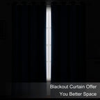 LEMOMO Blackout Curtains 66 x 84 inch/Navy Blue Curtains Set of 2 Panels/Thermal Insulated Room Darkening Bedroom Curtains
