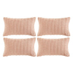 Fancy Homi 4 Packs Decorative Throw Pillow Covers for Living Room Couch Bed, Modern Farmhouse Boho Home Décor Accent Cushion Case, 20" x 12", Neutral