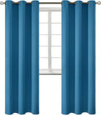 BGment Blackout Curtains - Grommet Thermal Insulated Room Darkening Bedroom and Living Room Curtains, Set of 2 Panels (42 x 84 Inch, Steel Blue)