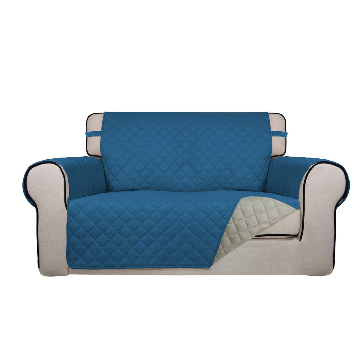 PureFit Reversible Quilted Couch Covers for Dogs Loveseat Sofa Cover 46.5”