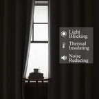 Estelar Textiler Beige and Greyish White Blackout Curtains 102 Inches Long for Bedroom, Thermal Insulated Full Room Darkening Grommet Gradient Drapes for Living Room, 52Wx102L, 2 Panels