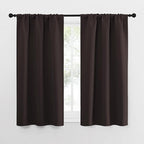 NICETOWN Kitchen Curtains Thermal Insulated Curtains & Drapes, Small Window Blackout Curtain Panels for Girls Room (Toffee Brown, 34" Wide x 54" Long, 2 Panels)