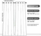 SimpleHome Ombre Room Darkening Curtains 45 inches Length for Bedroom,Grommet Gradient Light Blocking Black Gradient Window Curtains for Living Room,2 Panels, 42x45 inches