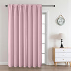 CUCRAF Light Pink Blackout Curtains Customize, Rod Pocket Room Darkening Curtain for Bedroom Living Room, Thermal Insulated Window Drapes 1 Panel (Custom Size, Color)