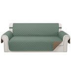 Luxshare Home Reversible Oversized Sofa Covers, XL Sofa, Greyish Green/Taupe