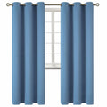 BGment Denim Blue Blackout Curtains for Living Room 84 Inch Long - 2 Panels