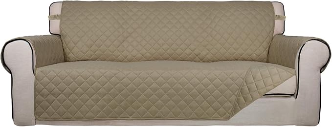 PureFit Reversible Quilted Couch Covers for Dogs Oversized Sofa Cover 78”