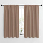 NICETOWN Kitchen Window Blackout Curtains - Window Treatment Thermal Insulated Rod Pocket Small Blackout Draperies/Drapes for Bedroom/Kitchen (Cappuccino, Set of 2, 42 inches Wide by 54 inches Long)