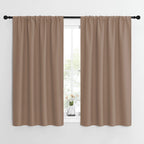 NICETOWN Kitchen Window Blackout Curtains - Window Treatment Thermal Insulated Rod Pocket Small Blackout Draperies/Drapes for Bedroom/Kitchen (Cappuccino, Set of 2, 42 inches Wide by 54 inches Long)