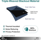 ChrisDowa Blackout Curtains for Bedroom and Living Room 84 Inches Long