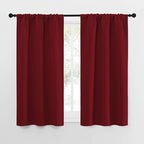 NICETOWN 50inch Curtains for Small Windows, Thermal Insulated Privacy Short Drapes for Kitchen Bathroom (Set of 2, Burgundy Red, 29" Wide)