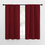 NICETOWN 50inch Curtains for Small Windows, Thermal Insulated Privacy Short Drapes for Kitchen Bathroom (Set of 2, Burgundy Red, 29" Wide)