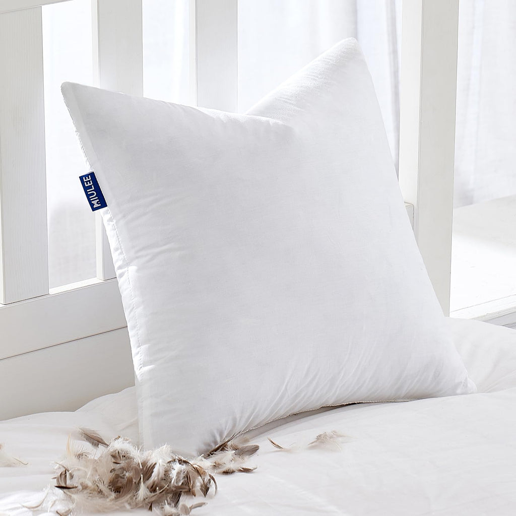 MIULEE 12x20 Pillow Inserts, Set of 4 Feather Down Throw Pillows