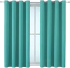 ChrisDowa Blackout Curtains for Bedroom and Living Room 45 Inches Long