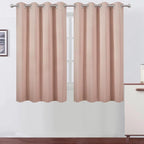 LEMOMO Blush Thermal Blackout Curtains/52 x 54 Inch/Set of 2 Panels Room Darkening Curtains for Bedroom