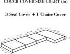 Sofa Covers Couch Covers for Sofa Pet Friendly Couch Cushion Covers Universal Sofa Covers Washable Stretch Slipcovers for Sectional Sofa (Texture Brown, 3 Seats + Chaise Cover)