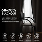 MIULEE Velvet Curtains Silver Light Grey Elegant Grommet Thermal Insulated Soundproof Room Darkening Curtains/Drapes for Classical Living Room Bedroom Decor 52 x 96 Inch Set of 2